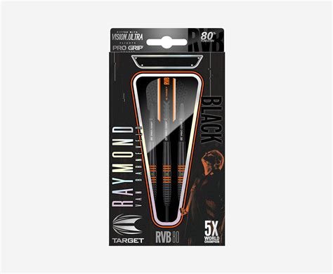 Raymond Van Barneveld 80% Black Steel Tip Darts | Target Darts