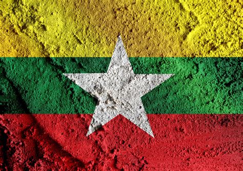 Union Of Myanmar Flag Or Burma Flag Free Stock Photo - Public Domain ...