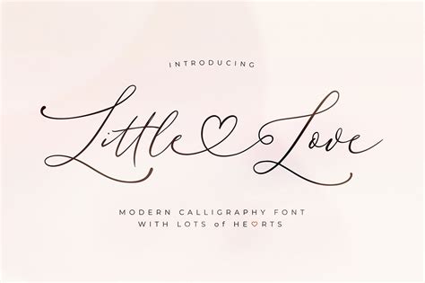 Little Love - Modern Calligraphy Font - Design Cuts
