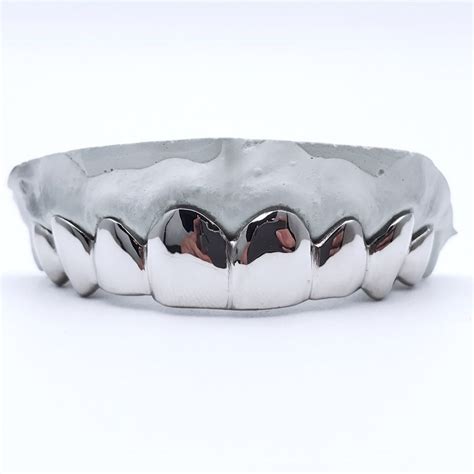 925 Sterling Silver Custom fit Grillz Plain Silver teeth REAL Grill Grillz.