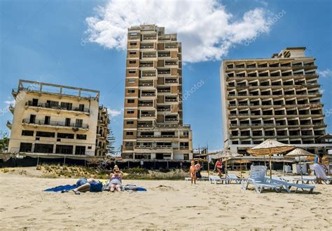 Varosha the abandoned Ghost city in Famagusta .Northern Cyprus. – Stock ...