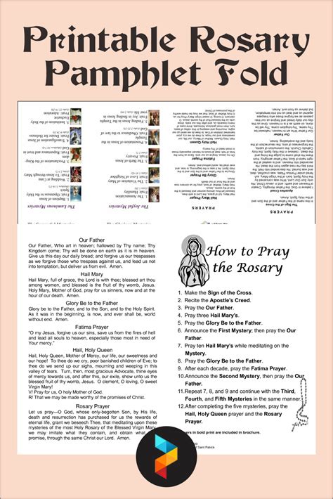 Printable Mysteries Of The Rosary