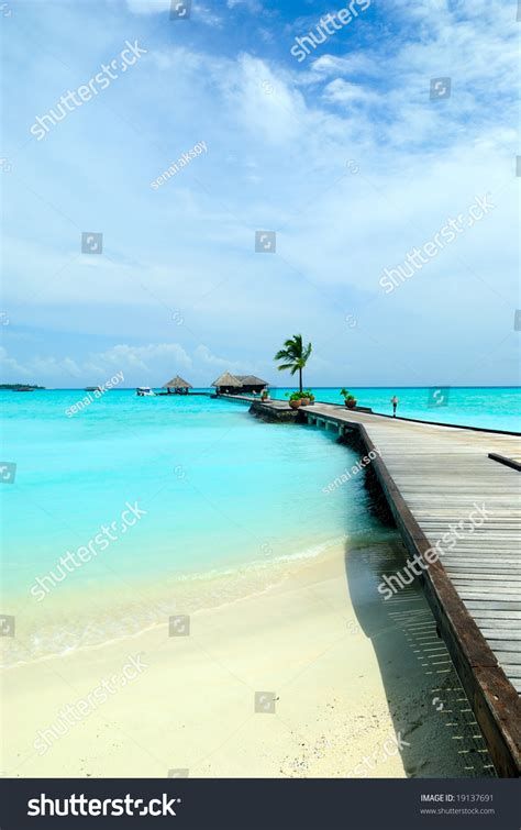 Beautiful Ocean View From Tropical Island In Maldives Stock Photo 19137691 : Shutterstock