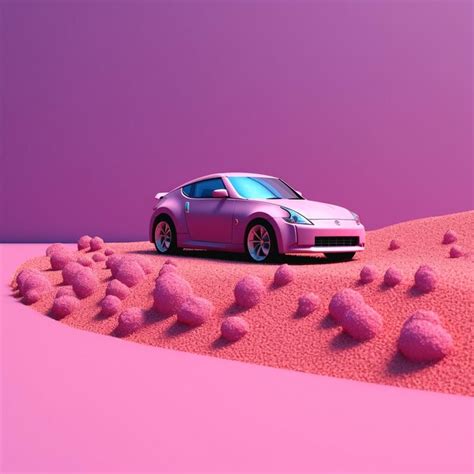 Premium Photo | Automobile set against a solid background