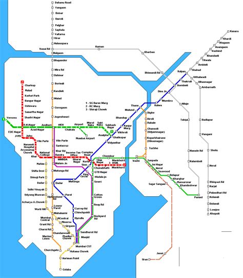 Mumbai Metro Map • Mapsof.net