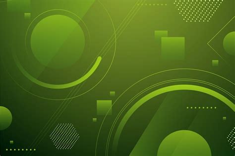 Free Vector | Green abstract geometric screensaver