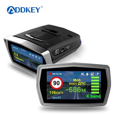 ADDKEY Car DVR Radar Detector GPS 3 in 1 Car detector Camera Full HD ...