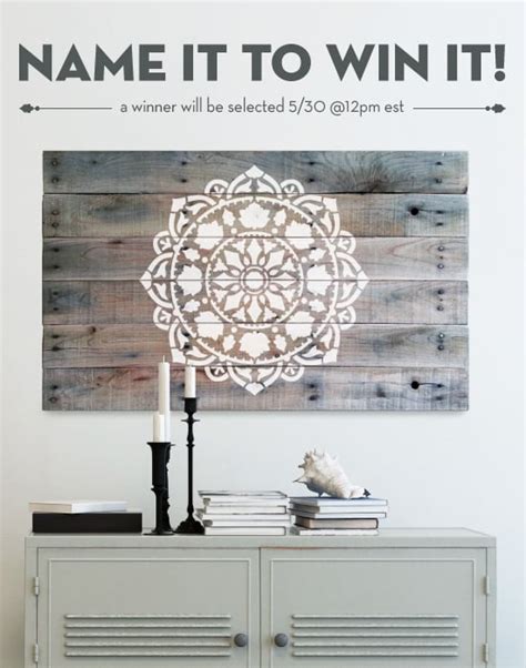 Name It To Win It: A Mandala Stencil Pattern - Stencil Stories