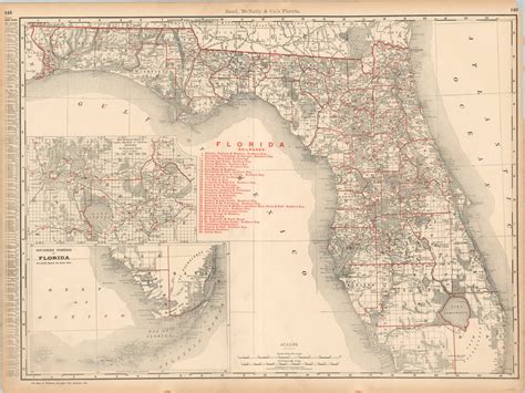 Rand McNally & Co.’s Florida | Curtis Wright Maps