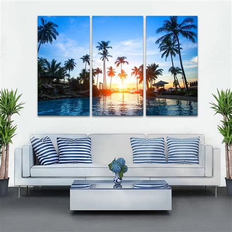 Resort Beach Sunset Wall Art | Photography | Sunset wall art ...