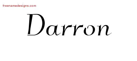 Elegant Name Tattoo Designs Darron Download Free - Free Name Designs