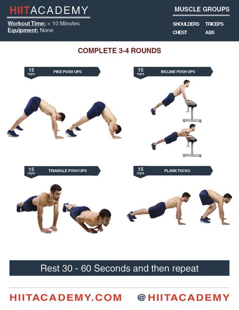 Push Up Pump Up | HIIT Academy | HIIT Workouts | HIIT Workouts For Men ...