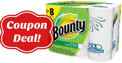 Bounty Coupons - Bounty Paper Towels Coupons (Hot Deals)