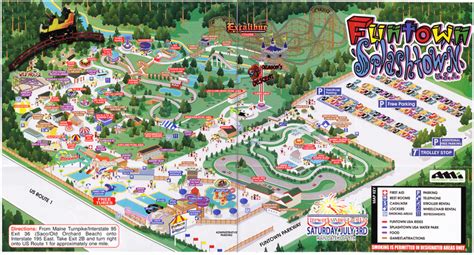 Funtown Splashtown USA - 2010 Park Map