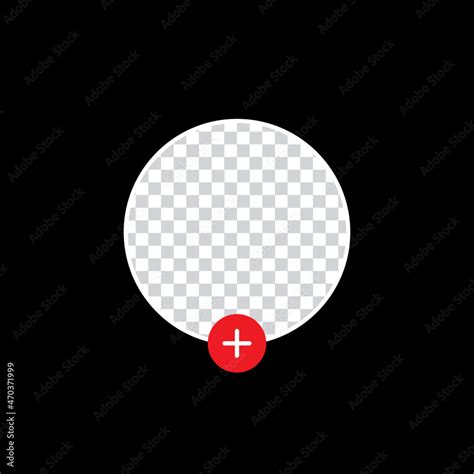 Tiktok Avatar Profile Frame Icon. Social Media Photo Border Vector ...