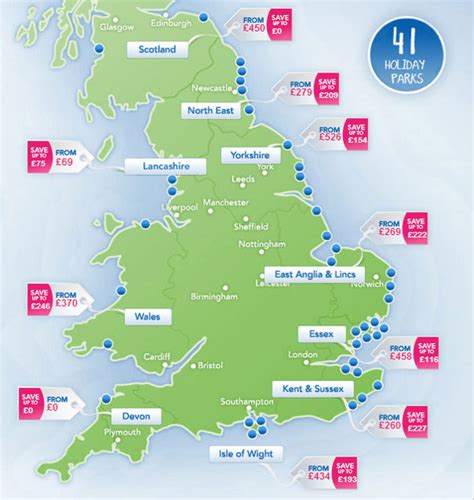 Sun Holiday Parks Map: The Ultimate Guide For Your Next Vacation - 2023 Calendar Printable