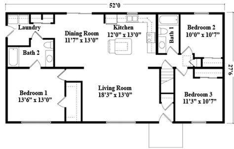 Small Ranch Floor Plans - floorplans.click