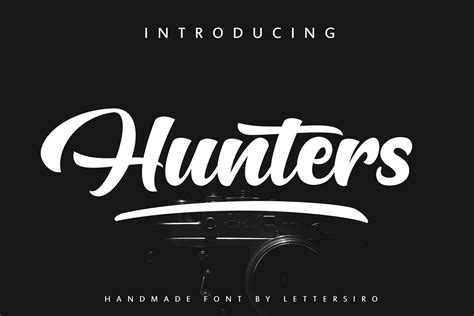 Hunters (Font) by Lettersiro Co | Desain