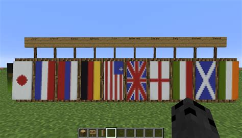 i made some flags in minecraft with banners : r/Minecraft