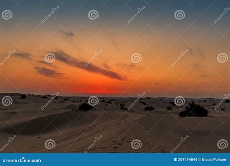 The Night Sky after Sunset in the Desert Outside Dubai, UAE Stock Photo - Image of emirate ...