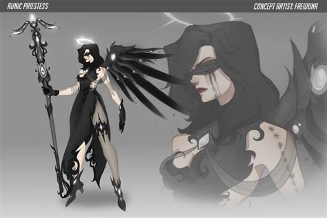 Overwatch Artifact shared a post on Instagram: “Runic Priestess Mercy Conceptart by @faeiou ...