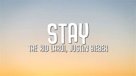 The Kid LAROI, Justin Bieber - Stay (Lyrics) - YouTube Music