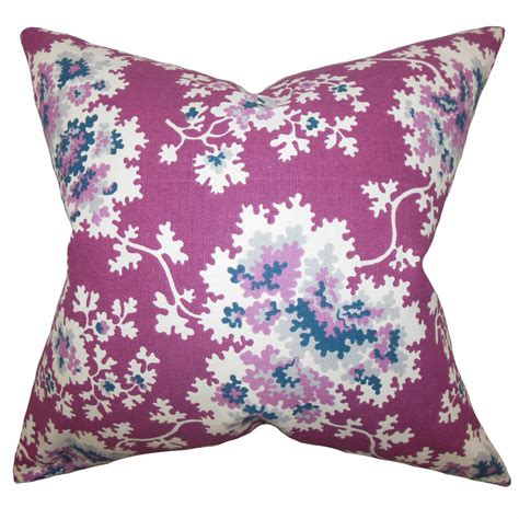 The Pillow Collection Floral Throw Pillow & Reviews | Wayfair