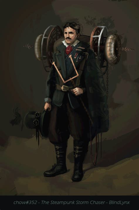 Nikola Tesla Steampunk Comic Character, Character Concept, Concept Art ...