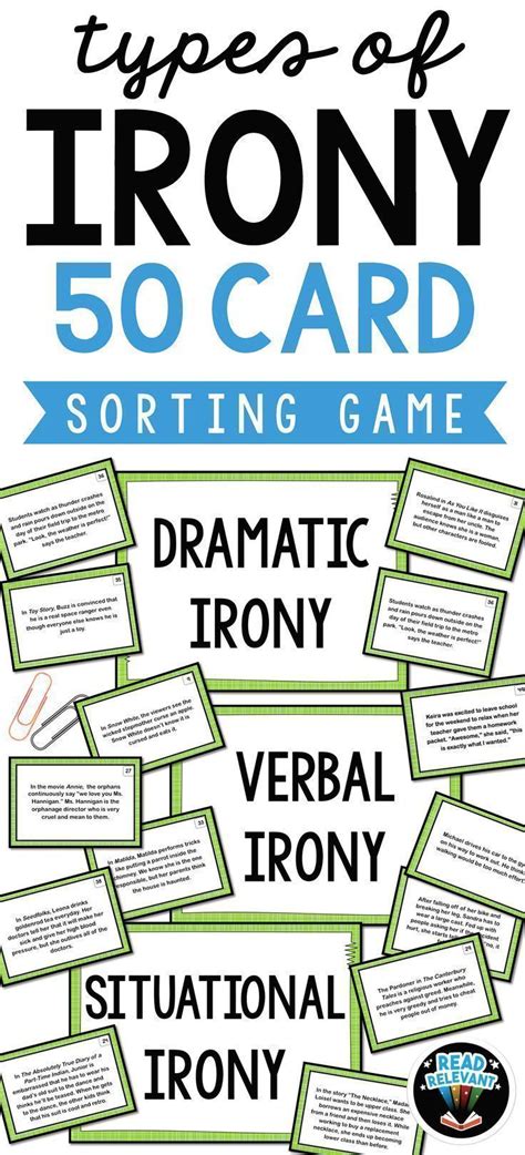 Teaching types of irony in your class? Go beyond worksheets with these ...