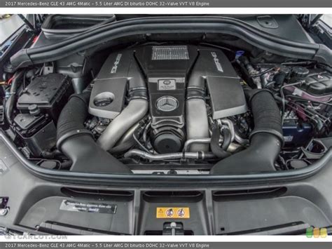 5.5 Liter AMG DI biturbo DOHC 32-Valve VVT V8 2017 Mercedes-Benz GLE ...