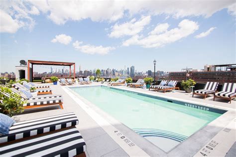 A Rooftop Pool and Bar With a Skyline View Opens in Williamsburg Next Week | Best rooftop bars ...