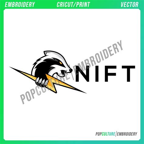 Nift badger logo - Official Logo for Embroidery & Vector • Pop Culture Embroidery • 100k ...