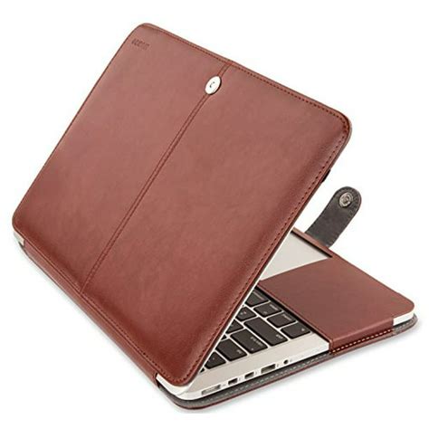Mosiso MacBook Pro 13 Retina Case PU Leather Sleeve Folio Cover for MacBook Pro 13.3 Inch Retina ...