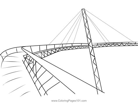 Langkawi Sky Bridge Coloring Page for Kids - Free Malaysia Printable ...