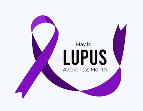 Lupus Awareness Month. Vector Illustration with Ribbon on White Stock ...