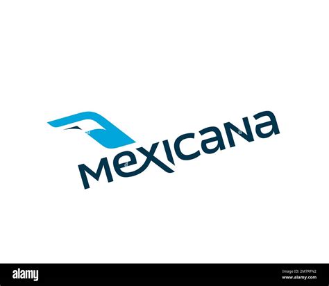 Mexicana de Aviacion, rotated logo, white background Stock Photo - Alamy