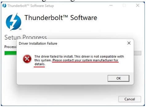 Intel Thunderbolt Controller Driver Installation Failed on Intel ...