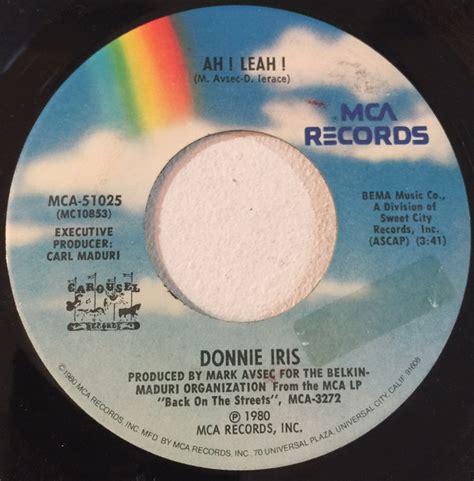 Donnie Iris - Ah! Leah! | Releases | Discogs