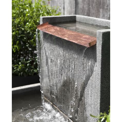 Falling Water II Wall Stone Outdoor Fountain Kinsey Garden Decor