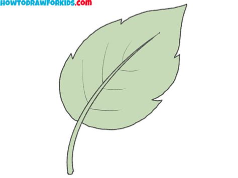 How to Draw a Leaf - Easy Drawing Tutorial For Kids