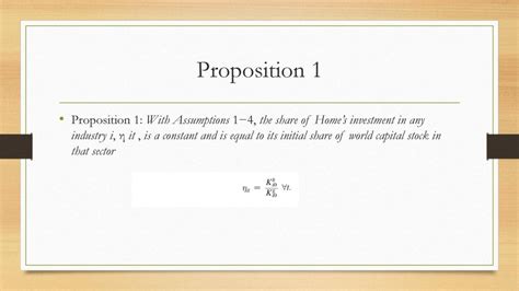 Industrial Structure and Capital Flows - ppt download