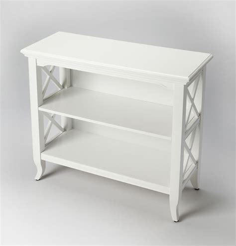 Newport Glossy White Low Bookcase by Butler Specialty Company 3044304 ...