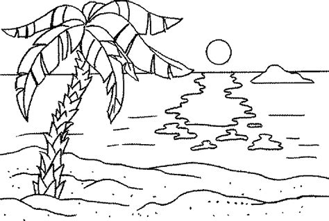 Beach Scene Coloring Pages - GetColoringPages.com