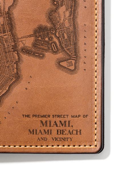 Miami Map Passport Wallet – Tactile Craftworks