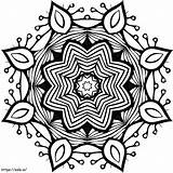 Complex Mandala coloring Page sketch template