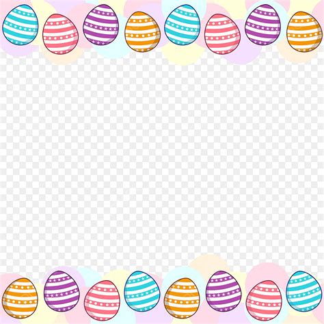 Easter Colours Vector Hd PNG Images, Easter Egg Colourful Border, Easter, Easter Egg, Happy ...