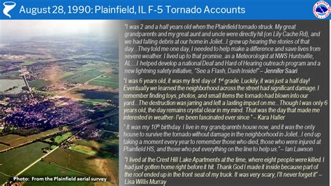 The August 28, 1990 Plainfield F-5 Tornado