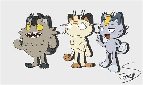 Many Meowth by JocelynSamara on DeviantArt