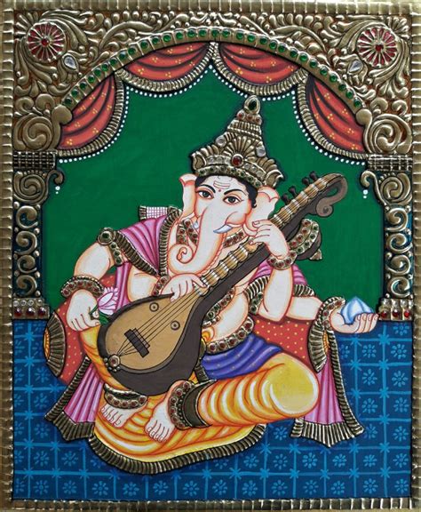 GANESHA PLAYING VEENA – ArtVault