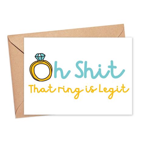 Funny Engagement Card Funny Engagement Gifts for Best Friend Newly Wed Gifts Funny Wedding Cards ...